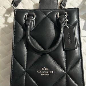 Coach Black Quilted Mini Bag